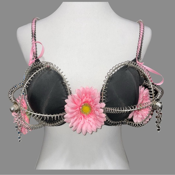 Decorated Steampunk Bra from Art Show!  36D - Picture 1 of 5